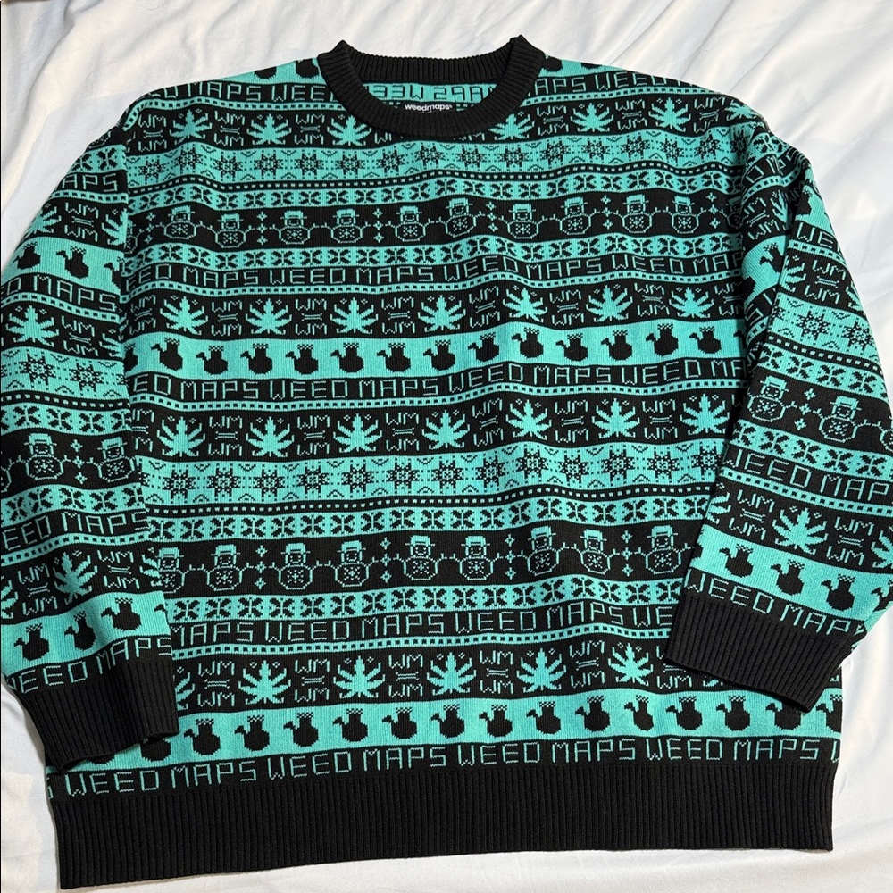 New Weedmaps frost sweater